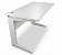 Mesa de Escritório Usada Tampo 25mm Branco 1,20m x 0,60m Base em Aço - Imagem 5