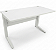 Mesa de Escritório Usada Tampo 25mm Branco 1,20m x 0,60m Base em Aço - Imagem 6