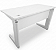 Mesa de Escritório Usada Tampo 25mm Branco 1,20m x 0,60m Base em Aço - Imagem 2