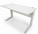 Mesa de Escritório Usada Tampo 25mm Branco 1,20m x 0,60m Base em Aço - Imagem 1