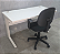 Kit Empredendor Mesa Usada Tampo 25mm Branco 1,20m x 0,60m Base em Aço + Cadeira Executiva Usada c/ Apoio de Braço - Imagem 10
