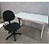 Kit Empredendor Mesa Usada Tampo 25mm Branco 1,20m x 0,60m Base em Aço + Cadeira Executiva Usada c/ Apoio de Braço - Imagem 9