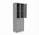Armário Vestiário/Guarda Volume 4 Portas Grande c/ Prateleiras Pitão GRP-4 Prt CM (198x40x63cm - Alt/Prof/Larg) - Imagem 5