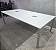 Mesa de Reunião 8 Posições Tampo 25mm c/ 2 PowerBox Base em Aço - 2,40m x 1,20m x 0,74m (Larg/Prof/Alt) - Imagem 6