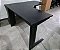 Mesa Escritório em L Tampo Preto 25mm 1,35x1,35m  Base em Aço - Imagem 1