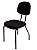 Cadeira Escritório Fixa Palito Encosto Anat Espuma Injetada- Pto - Imagem 3
