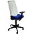 Cadeira Escritório Multi Polímero Encosto Branco c/ Relax e Regulagem Altura  **Produto Novo** - Imagem 2