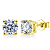 Brinco Ponto de Luz Moissanite Ouro 18k - Imagem 1