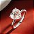 Anel Moissanite Lapidação Coração - Imagem 4
