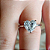 Anel Moissanite Lapidação Coração - Imagem 8