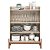 Aparador Buffet com 3 Portas Cloe – Cimol – Chumbo / Naturale - Imagem 2