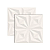 Revestimento Ceusa  58x58 drapeado branco  Cx1,70 - 62546 - Imagem 1