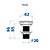 Válvula click quadrada para lavatório Linha Escoamentos cobre fosco - 1609 - Imagem 2