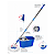 Mop Limpeza Giratorio 8 Litros c/ Balde - Cabo Inox Clean Tech Cinza - Imagem 2