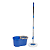 Mop Limpeza Giratorio 8 Litros c/ Balde - Cabo Inox Clean Tech Azul - Imagem 1