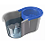 Mop Limpeza Giratorio 8 Litros c/ Balde - Cabo Inox Clean Tech Azul - Imagem 4
