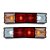Par Lanterna Traseira Mercedes 1620 LED Cristal MT 12V Lantersul - Imagem 1
