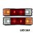 Par Lanterna Traseira Mercedes 1620 LED Cristal BR 24V Lantersul - Imagem 2