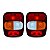 Par Lanterna Traseira LED Ford Volks Euro 5 Cristal Branco 24V Lantersul - Imagem 1