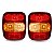 Par Lanterna Traseira LED Ford Volks Euro 5 Cristal Metalizado 24V Lantersul - Imagem 1