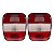 Par Lanterna Traseira LED Ford Volks Marmitão Cristal Branco 12V Lantersul - Imagem 2