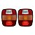 Par Lanterna Traseira LED Ford Volks Marmitão Cristal Branco 24V Lantersul - Imagem 1