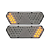 Par Lanterna Traseira Guerra White Cristal Motion LED 12/24v Lantersul - Imagem 6