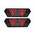 Par Lanterna Traseira Guerra Motion Black Cristal LED 12/24v com Chicote Lantersul - Imagem 4