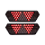 Par Lanterna Traseira Guerra Motion Black Cristal LED 12/24v com Chicote Lantersul - Imagem 5