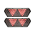 Par Lanterna Traseira Guerra Motion Silver Cristal LED 12/24v com Chicote Lantersul - Imagem 4