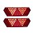 Par Lanterna Traseira Guerra Motion Red Cristal Caminhão Carreta LED 12/24v Lantersul - Imagem 6