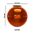 Lanterna Maria Bojuda Foguinho LED Bivolt 12/24v Individual - Âmbar, Cristal e Rubi - Imagem 7
