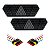 Par Lanterna Traseira Guerra Motion Black Cristal LED 12/24v com Conector e Chicotes Lantersul - Imagem 1
