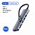 Hub Adaptador Usb-c Usb Hdmi 4k Cartão Mem Sd Microsd 7 Em 1 - Imagem 3