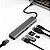 Hub Adaptador Usb-c Usb Hdmi 4k 60hz Cartão Sd Micro Sd 7 Em 1 - Imagem 3