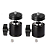 Kit 2 Adaptador Ballhead Tripe Ring Light Pedestal 1/4 e 3/8 - Imagem 1