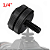 Kit Adaptador Ball Head Cabeça Tripé + 1/4 Sapata Dslr Flash Hot Shoe - Imagem 4