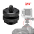 Kit Adaptador Ball Head Cabeça Tripé + 1/4 Sapata Dslr Flash Hot Shoe - Imagem 5