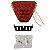Brake Light Universal F1 20 Leds Triângular  22cm Vermelho - Imagem 5