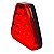Brake Light Universal F1 20 Leds Triângular  22cm Vermelho - Imagem 3
