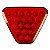 Brake Light Universal F1 20 Leds Triângular  22cm Vermelho - Imagem 1