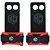 Luva Grip Eagle Claw (par) - Preto c/ Vermelho - NC Extreme - Imagem 1