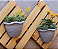 Kit C/2 Floreiras De Parede Madeira Jardim Vertical Flor - Imagem 1