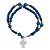 Pulseira Terço Infantil Azul Regulável Cruz Resinada - Imagem 7
