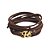 Pulseira Jovem Cristão Marrom Fé Dourado - Imagem 5