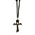 Colar Tau Metal C/Cristo Ov Cordão  Com Nó - Imagem 2