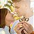 Terço Casal Madeira Coração 8mm Metal Ouro Velho - Imagem 1