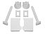 Conjunto de Fixação para Assento Tpkpf1 Branco 1 Astra - Imagem 1