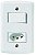 Conjunto Interruptor Paralelo +Tomada 2P+T 10A Lux2-57145/050 - Imagem 1