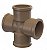 Cruzeta PVC Marrom 25Mm Tigre - Imagem 1